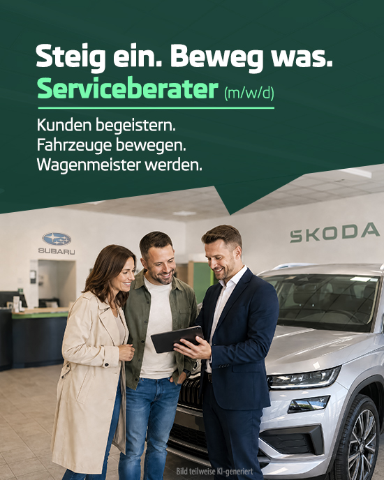Serviceberater bei den Wagenmeistern in Cottbus Serviceberater berät Kunden im Autohaus der Wagenmeister in Cottbus